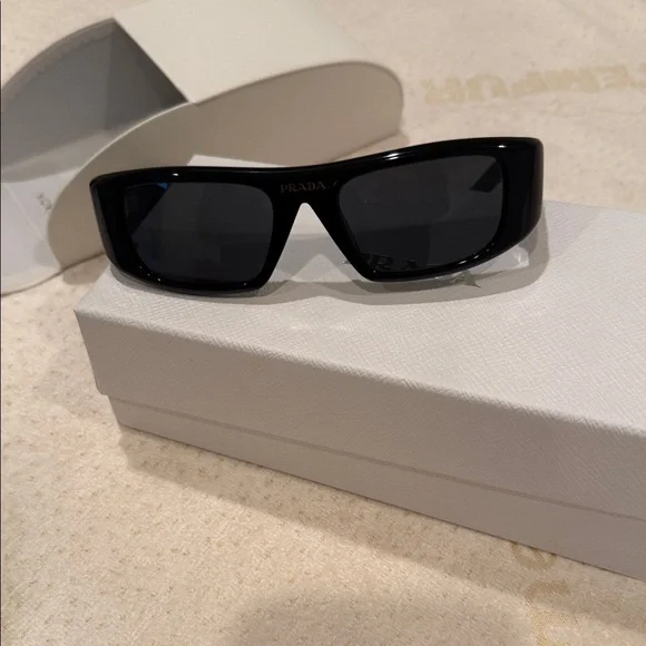 Prada Sleek Black Sunglasses - Picture 2 of 3